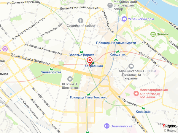 возле линии метро Площадь Льва Толстого (Площадь Украинских Героев)